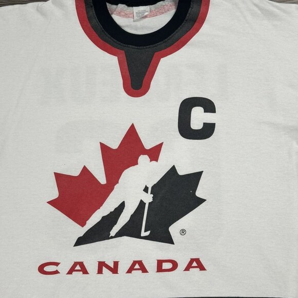 Vintage 90’s Team Canada Mario Lemieux Jersey T Shirt - Picture 4 of 7